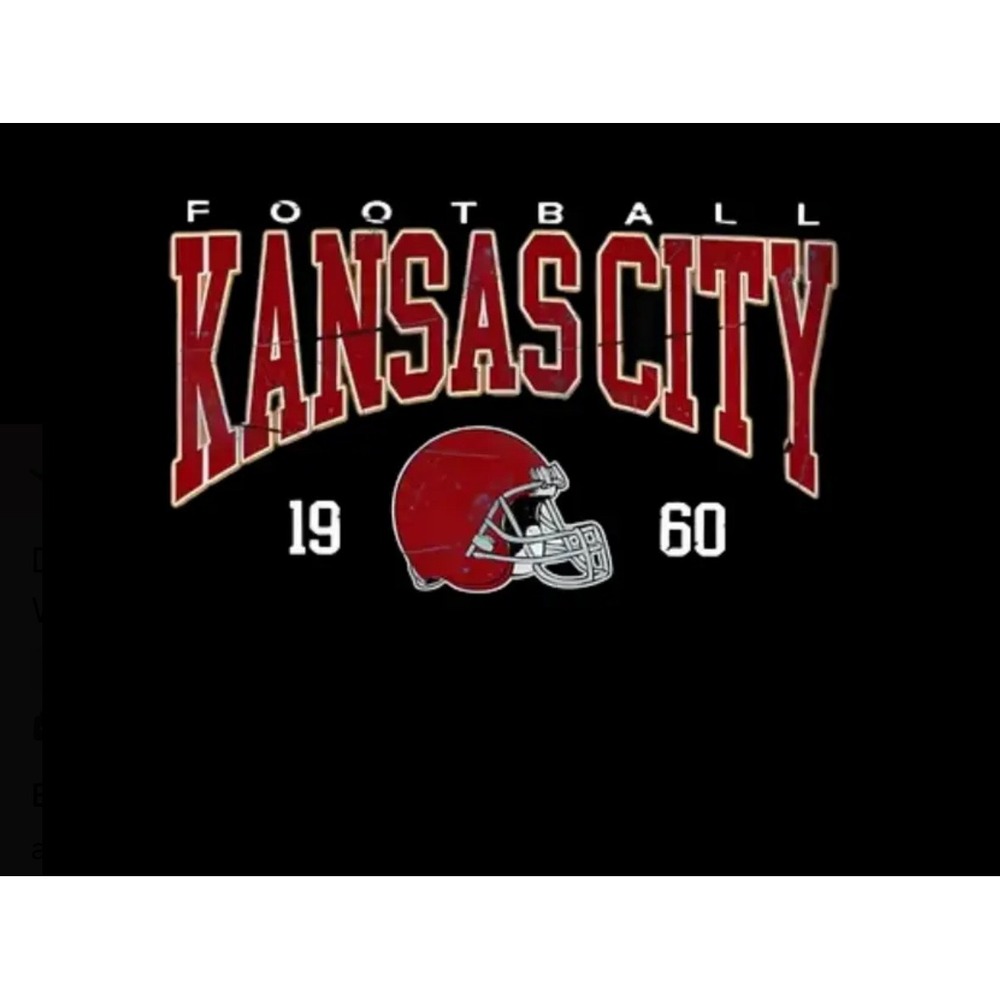 Kansas City custom made graphic tshirt or sweatshirt any size unisex‎ football